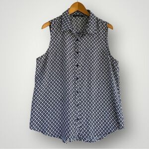 🎉5 for $45 🎉 Zac Rachel Top Blouse Shirt Size XL Navy